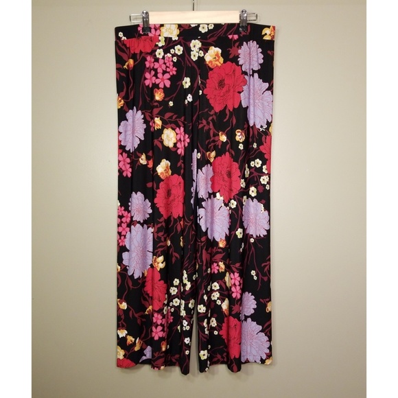 Susan Graver Pants - Susan Graver Liquid Knit Pull On Crop Pants Sz M